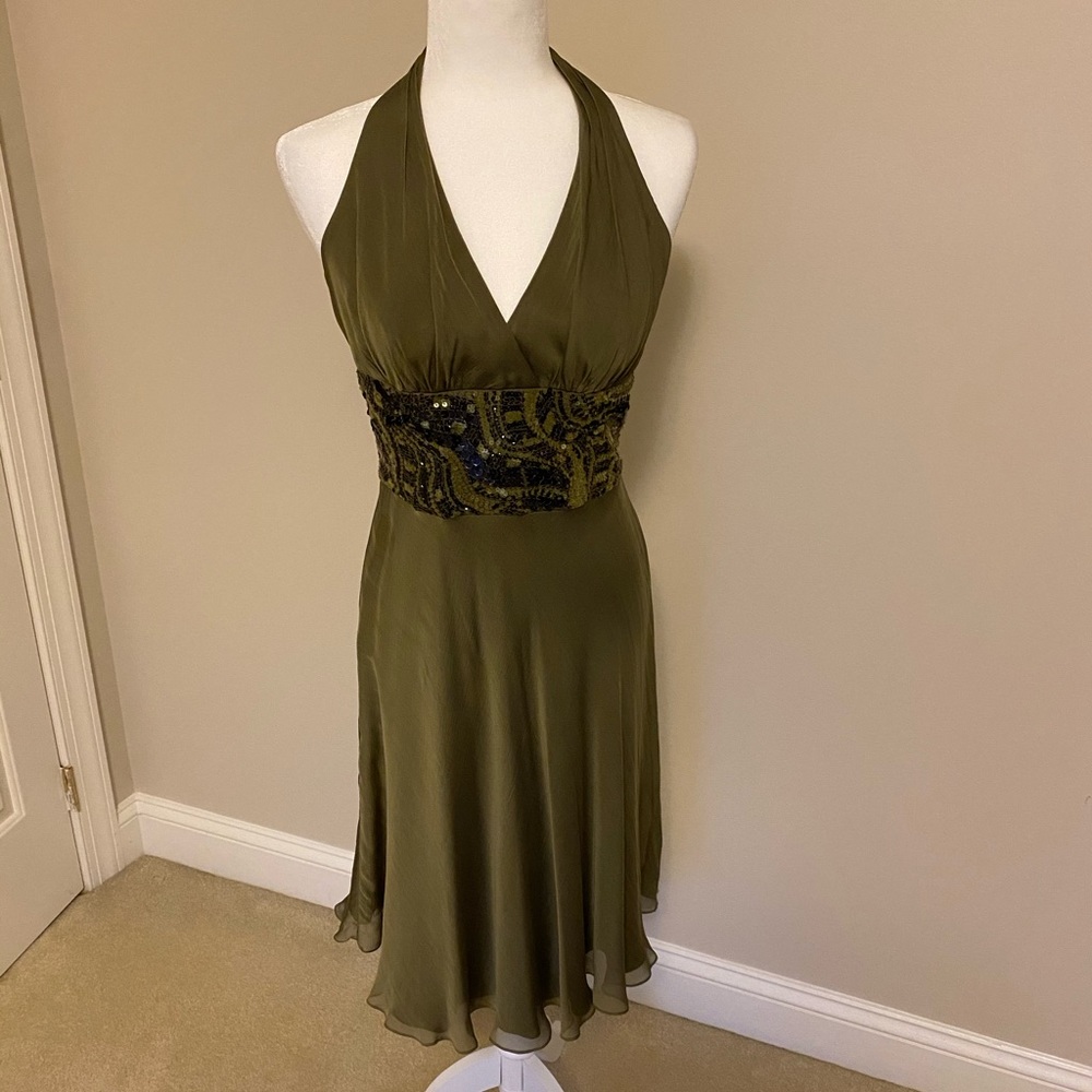 Carmen Marc Valvo halter dress